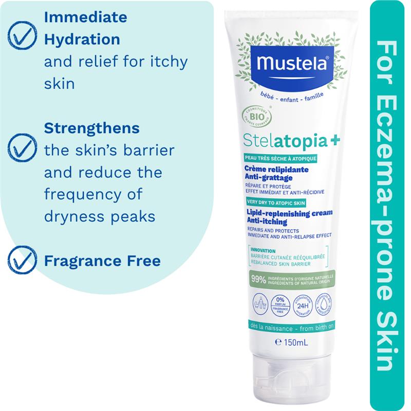 Mustela Stelatopia+ Lipid Replenishing Cream 150ml