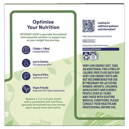 Optifast VLCD Plant Based Shake Chocolate 10 x 54g