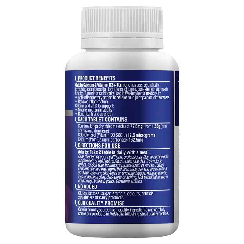 Ostelin Calcium & Vitamin D3 + Turmeric 100 Tablets