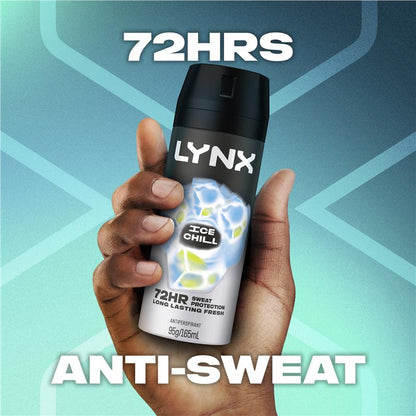 Lynx Deodorant Antiperspirant Ice Chill 165ml