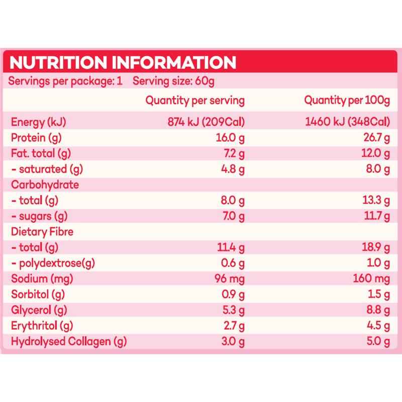 Bondi Protein Collagen Protein Bar Strawberries & Cream 60g