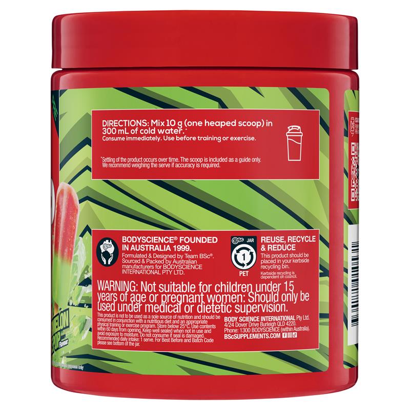 BSc Pump Non Stim Pre-Workout Watermelon Ice Pop 300g