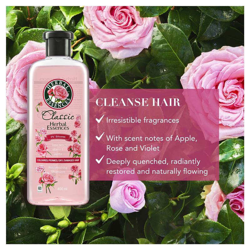 Herbal Essences Classics Rose Hips Shampoo 400ml - GimmeNow