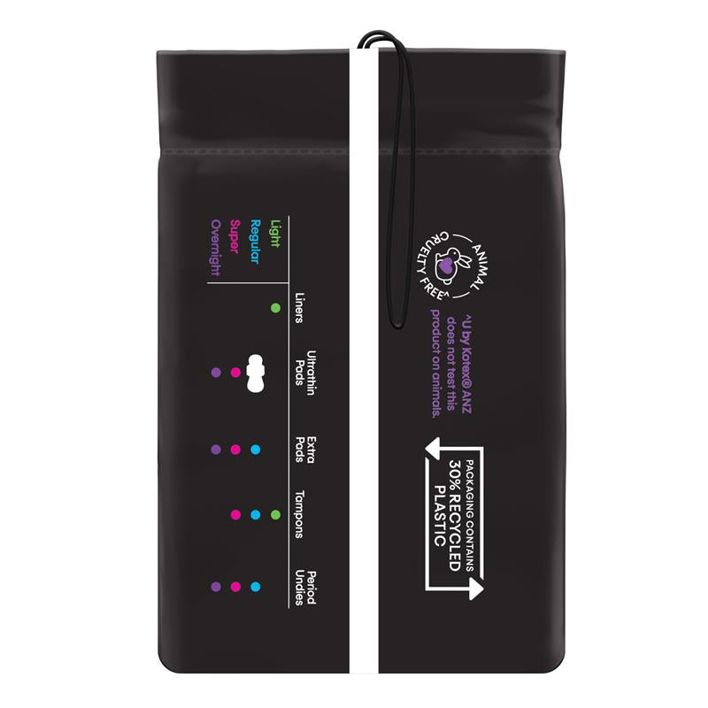 U by Kotex Designer Ultrathin Pads Regular with Wings 22 Pack
