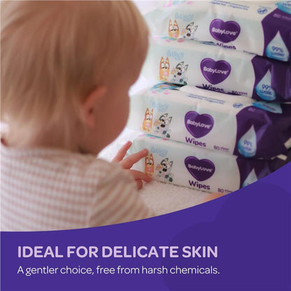 Babylove Water Wipes 80 Pack