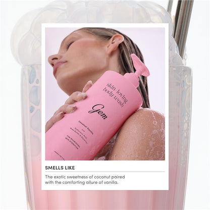 Gem Skin-Loving Coconut Vanilla Body Wash 500ml Exclusive Size