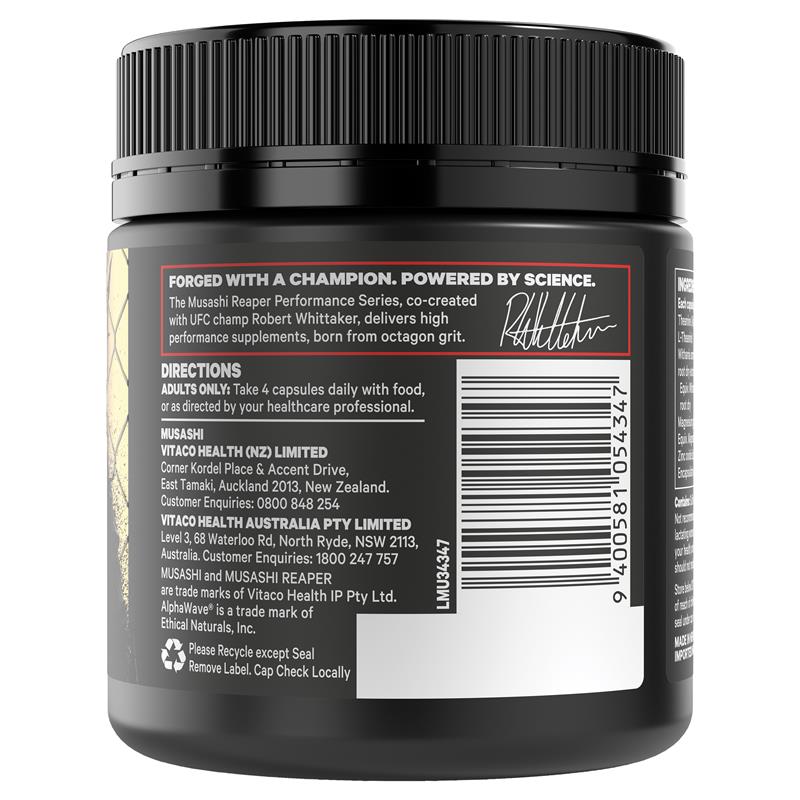 Musashi Reaper Nervous System Stress Matrix 100 Capsules