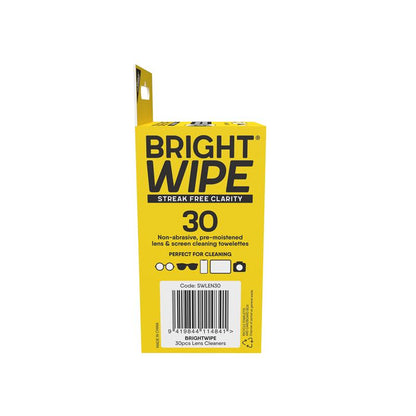 BrightWipe Lens Cleaning Wipes 30 Pack