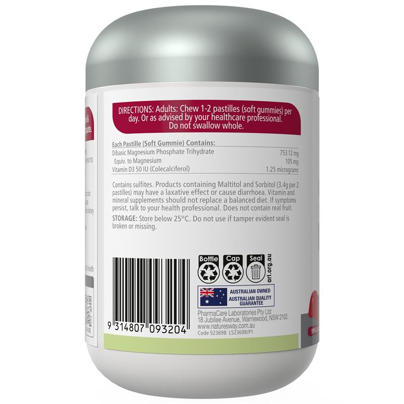 Nature's Way Adult Vita Gummies High Strength Magnesium 120 Gummies