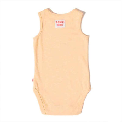Bambi Mini Co. Supersinglet Bodysuit Unisex Orange Awesome and Bananas 2 pack 12-18