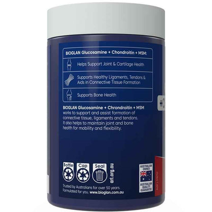 Bioglan Glucosamine Chondroitin + MSM 180 Tablets