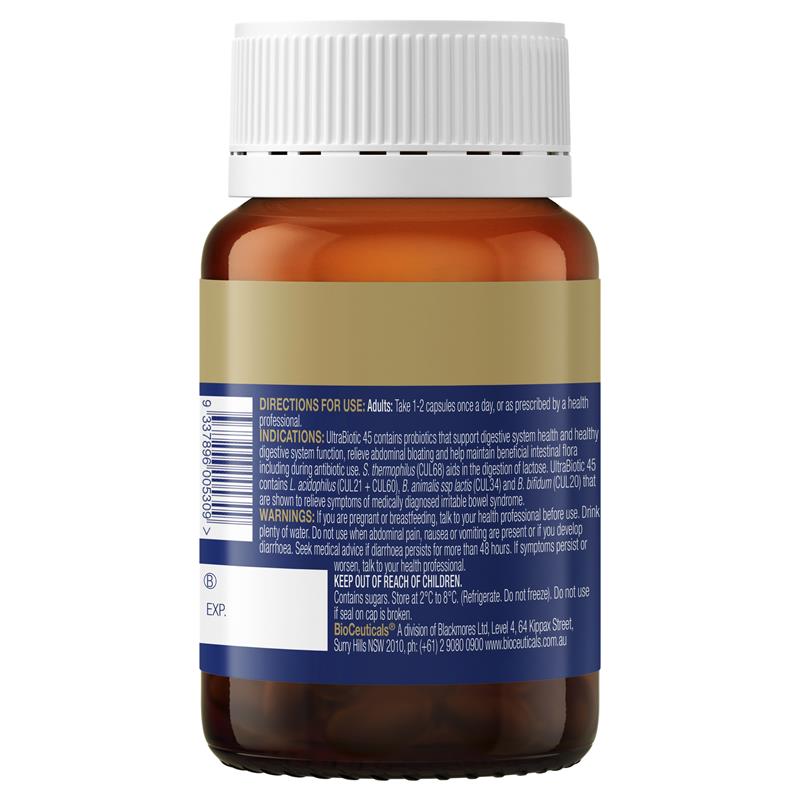 BioCeuticals UltraBiotic 45 30 Vegecaps Fridge Line
