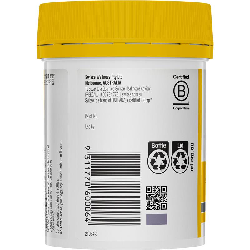 Swisse Vitamin C + Manuka Honey 120 Tablets