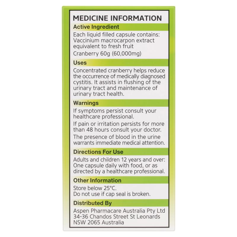 Ural High Strength Cranberry 60000mg 90 Capsules - GimmeNow