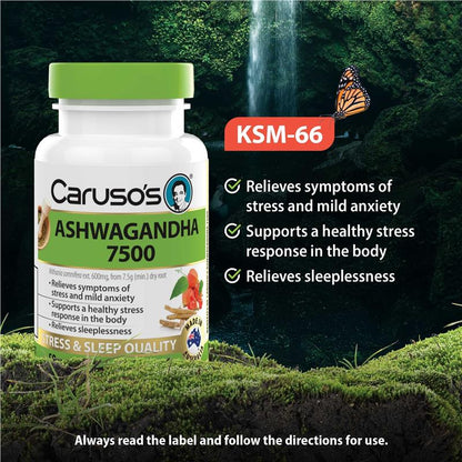 Carusos Ashwagandha 50 Tablets