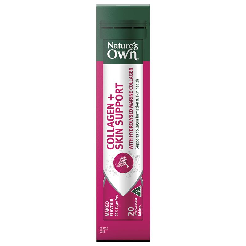 Nature's Own Collagen + Skin Support Effervescent 60 Tablets - GimmeNow