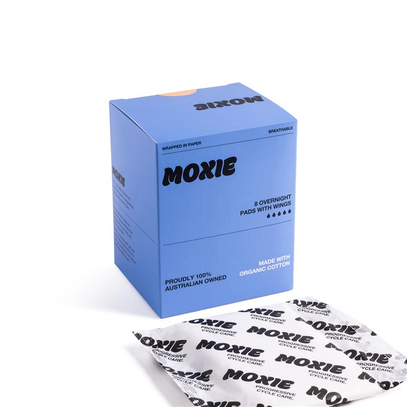 Moxie Organics Overnight Pads 8 Pack