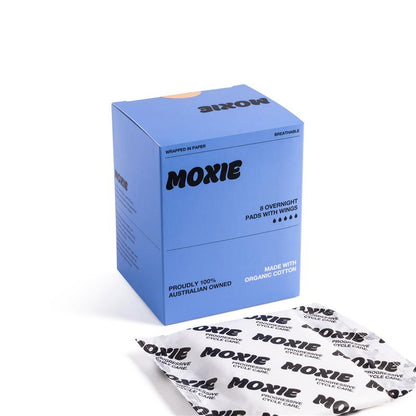 Moxie Organics Overnight Pads 8 Pack