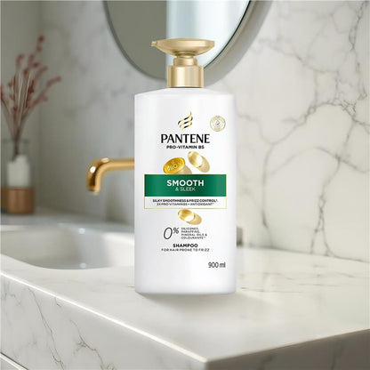 Pantene Smooth & Sleek Shampoo 900ml
