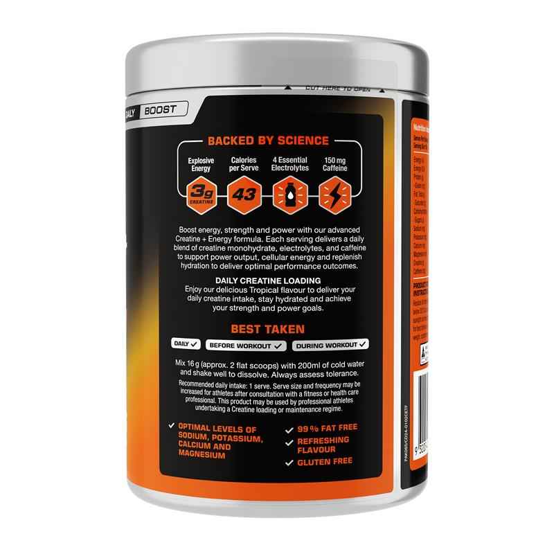 VitalStrength Creatine + Energy Tropical 400g