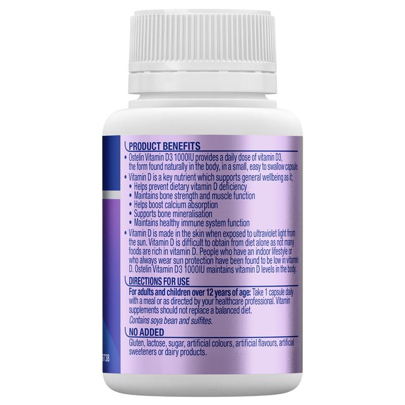 Ostelin Vitamin D3 1000IU 130 Capsules