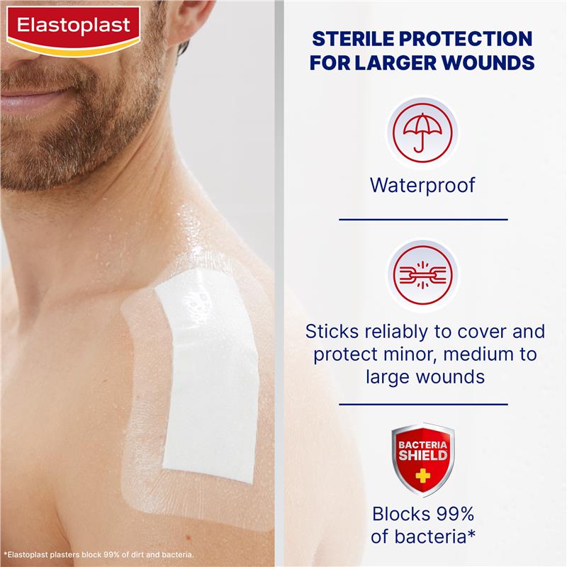 Elastoplast Waterproof Dressing 4XL 10cm x 20cm 5 Pack - GimmeNow