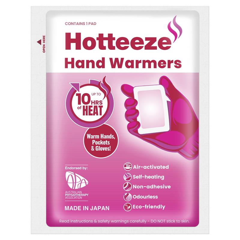 Hotteeze Heat Pads Hand Warmers 10 Pack
