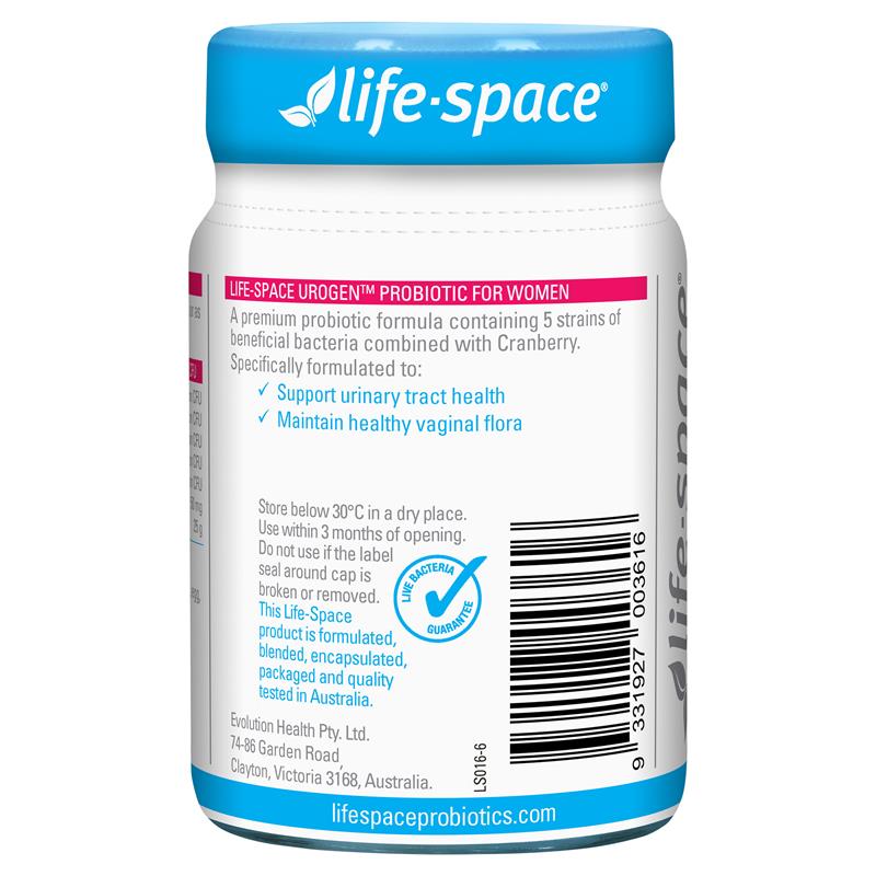 Life-Space Urogen Probiotic For Women 60 Capsules