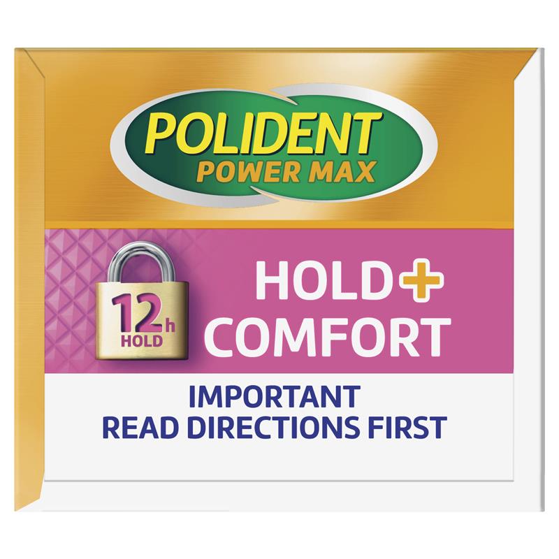 Polident Max Hold + Comfort Adhesive Cream 40g