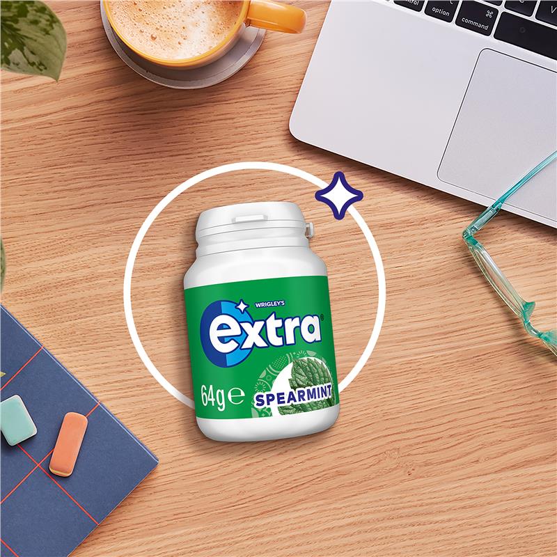Extra Bottle Spearmint Gum 64g
