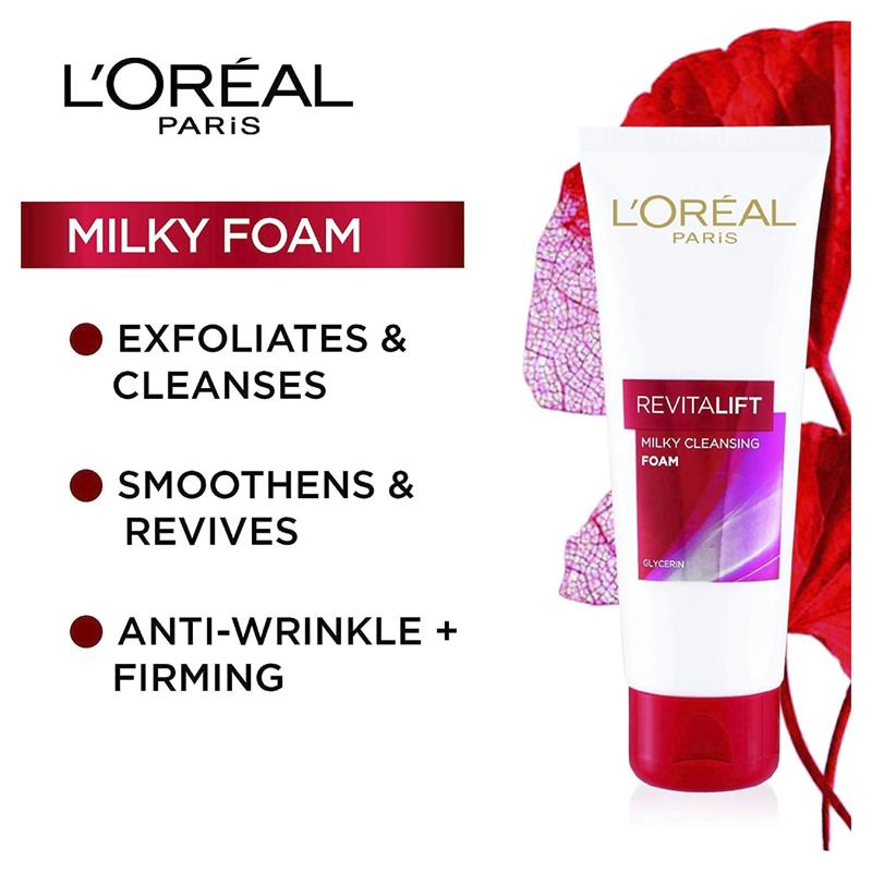 L'Oreal Paris Revitalift Milky Cleansing Foam 100ml
