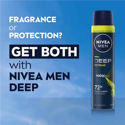 NIVEA MEN Deodorant Deep Extreme 72hr 250ml