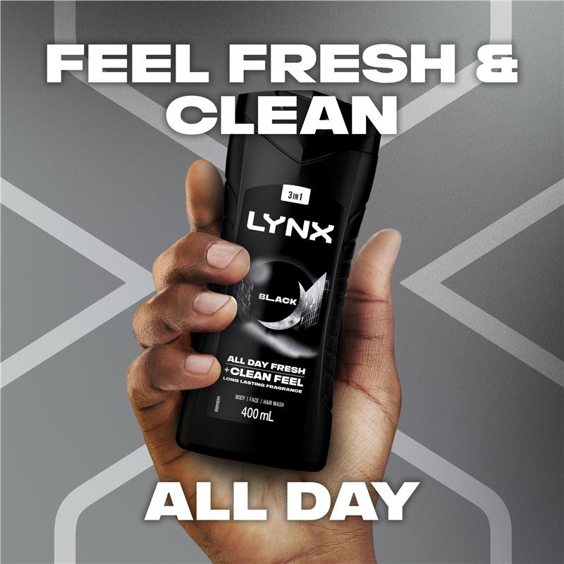 Lynx Bodywash Black 400ml