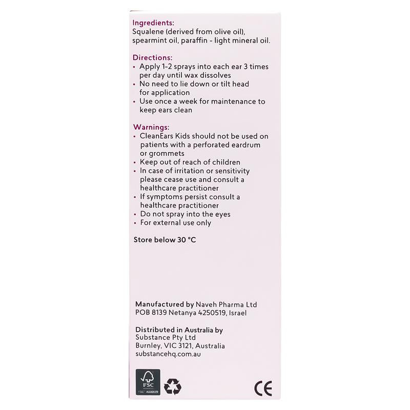 BioRevive CleanEars Kids Earwax Removal Spray 30ml - GimmeNow