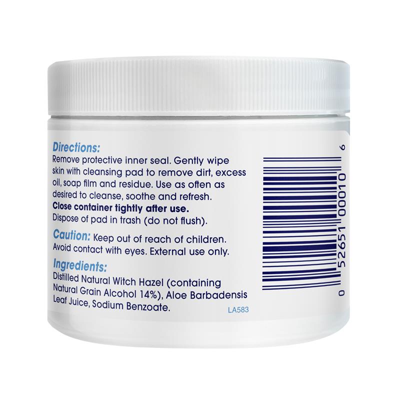TN Dickinsons Witch Hazel Cleansing Pads 60