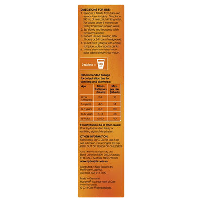Hydralyte Electrolyte Effervescent Orange 20 Tablets - GimmeNow