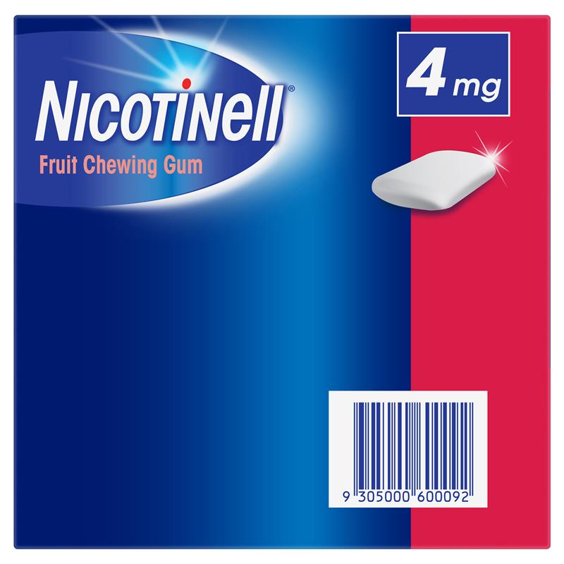 Nicotinell Chewing Gum 4mg Fruit 384 Exclusive Size