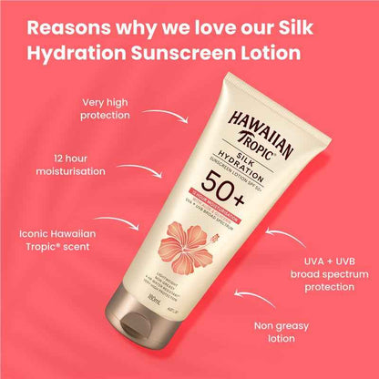 Hawaiian Tropic Silk Hydration Lotion 50+ 180ml