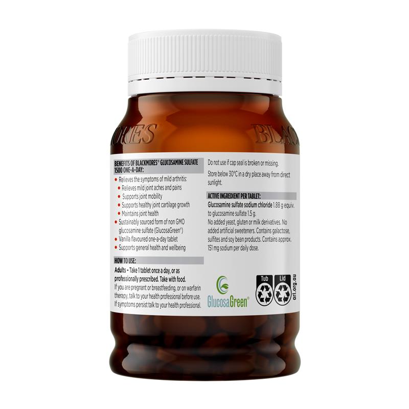 Blackmores Glucosamine Sulfate 1500mg One-A-Day 180 Tablets