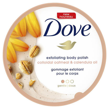 Dove Exfoliating Body Polish Colloidal Oatmeal And Calendula Oil 298g