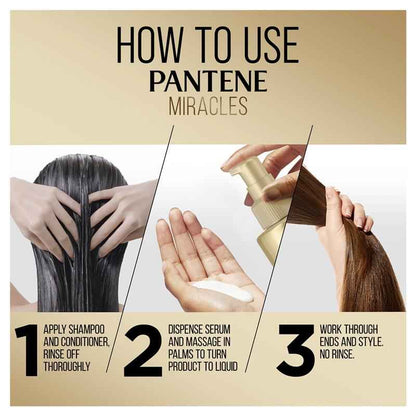 Pantene Miracles Hyaluron Clarify & Hydrate Silicone-Free Shampoo 375ml