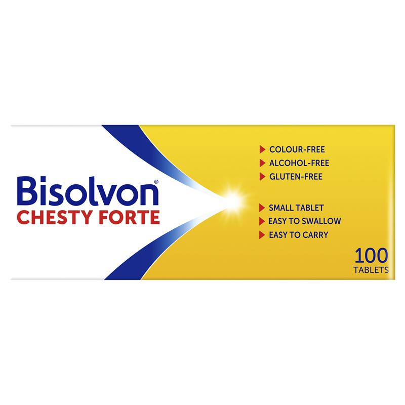 Bisolvon Chesty Forte Cough Tablets 100 Pack