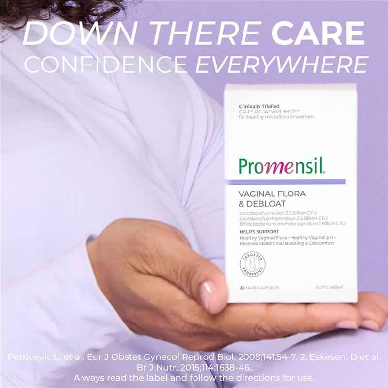 Promensil Vaginal Flora & Debloat 30 Capsules