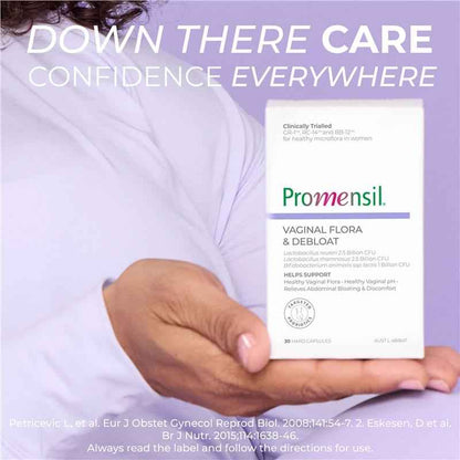 Promensil Vaginal Flora & Debloat 30 Capsules