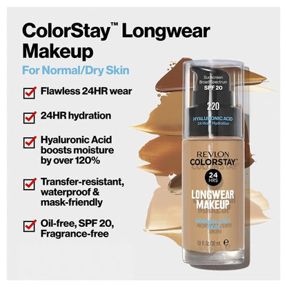 Revlon Colorstay Makeup Foundation For Normal/Dry Skin N/D Nude