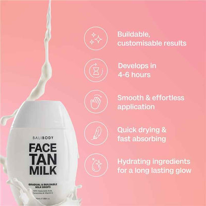 Bali Body Self Tanning Face Milk Drops 50ml