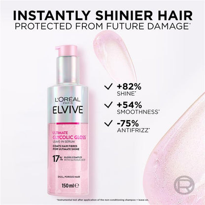 L'Oreal Paris Elvive Glycolic Gloss Leave In Serum 150ml