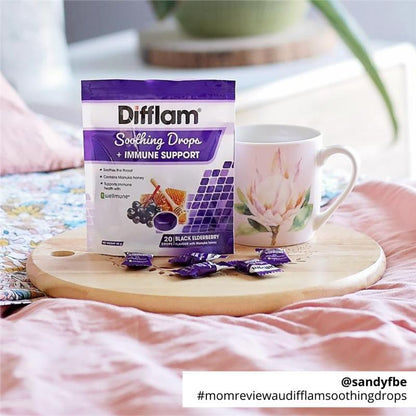 Difflam Soothing Drops + Immune Support Black Elderberry 20 Drops