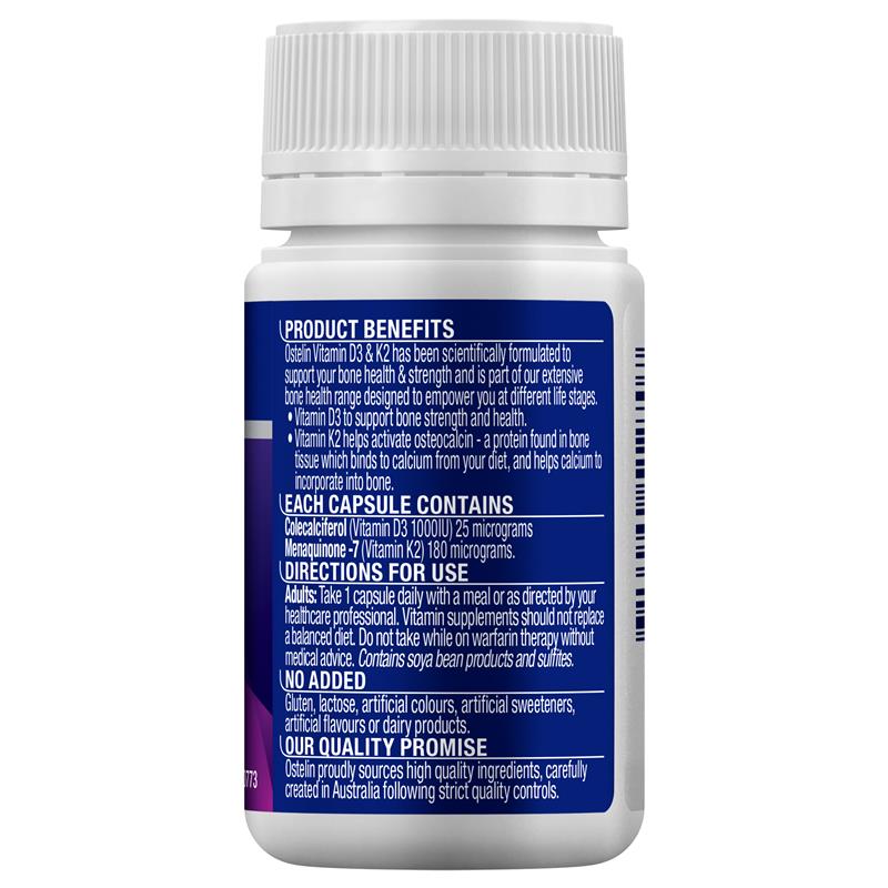 Ostelin Vitamin D3 & K2 120 Capsules Exclusive Size