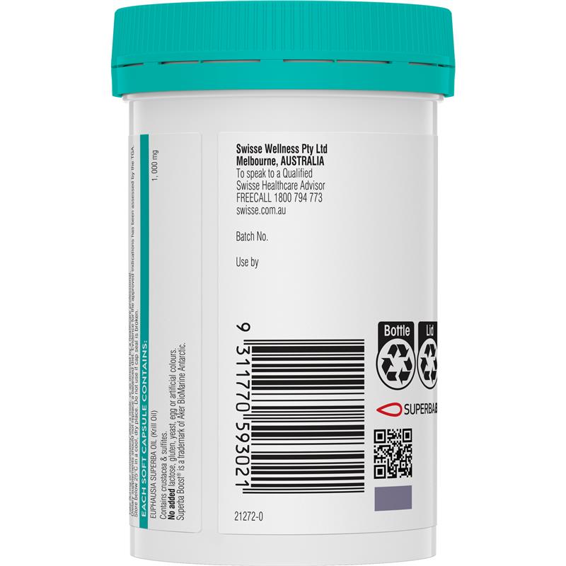 Swisse High Strength Krill Oil 60 Capsules Exclusive Size - GimmeNow